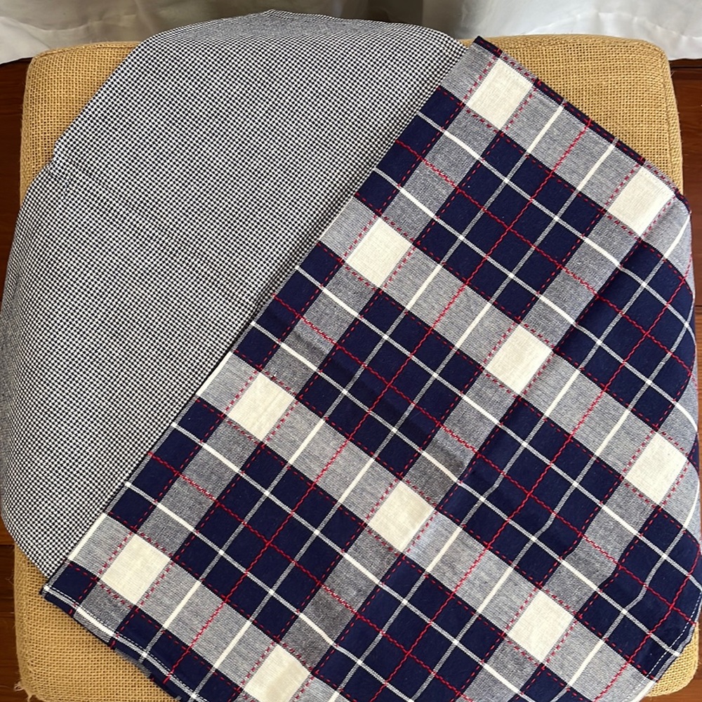 set of red, white & blue kitchen towels
